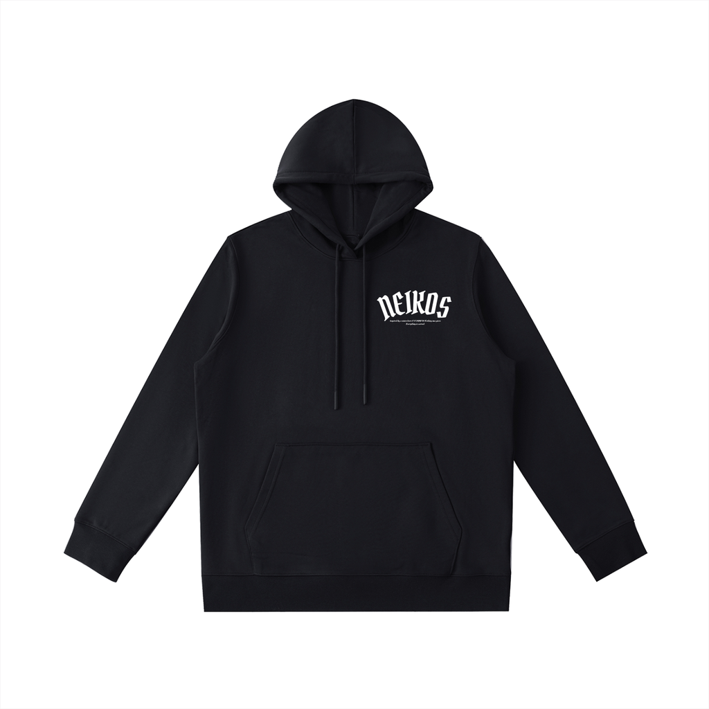 NEIKOS LOGO HOODIE 001 — BLACK