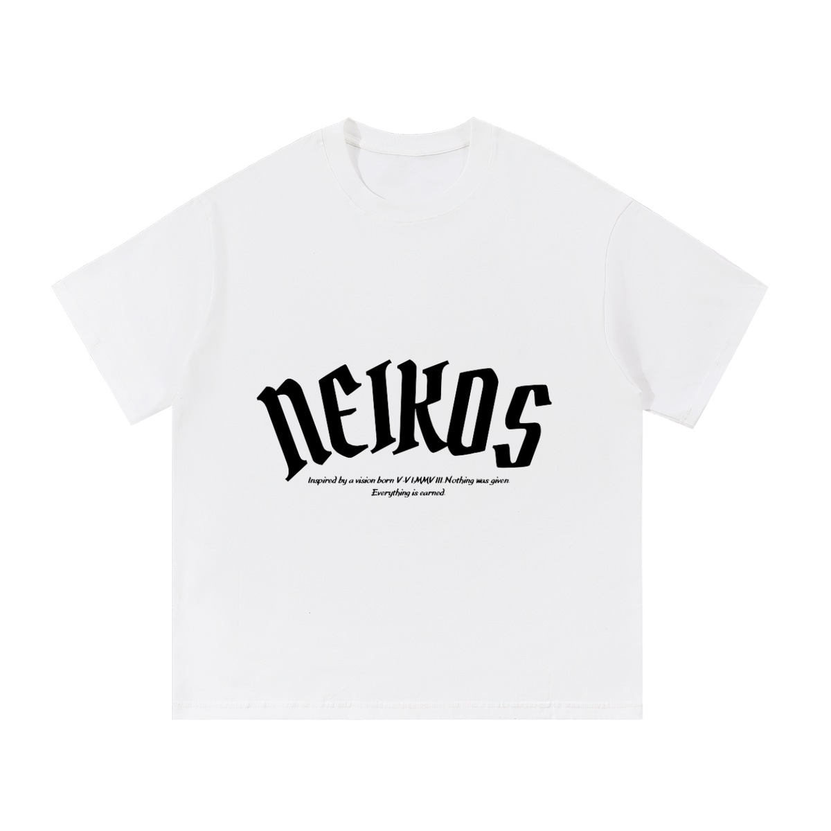 NEIKOS ESSENTIAL TEE 001 — WHITE