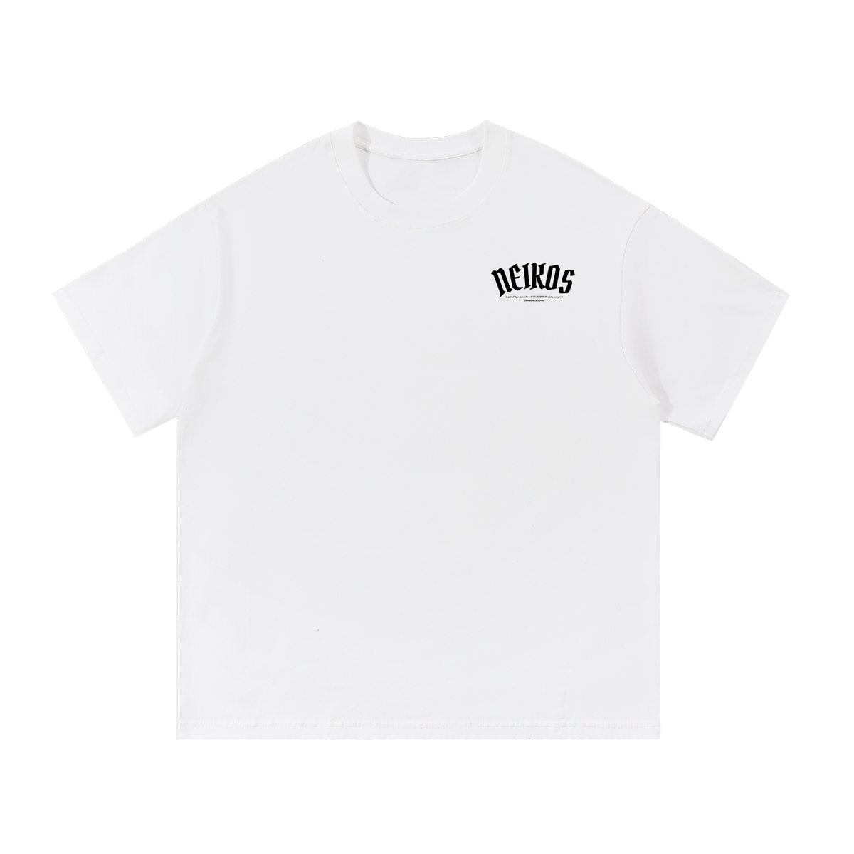 NEIKOS DUAL VERSION TEE 001 — WHITE