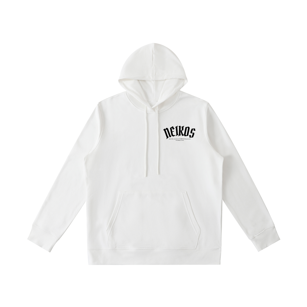 NEIKOS LOGO HOODIE 001 — WHITE