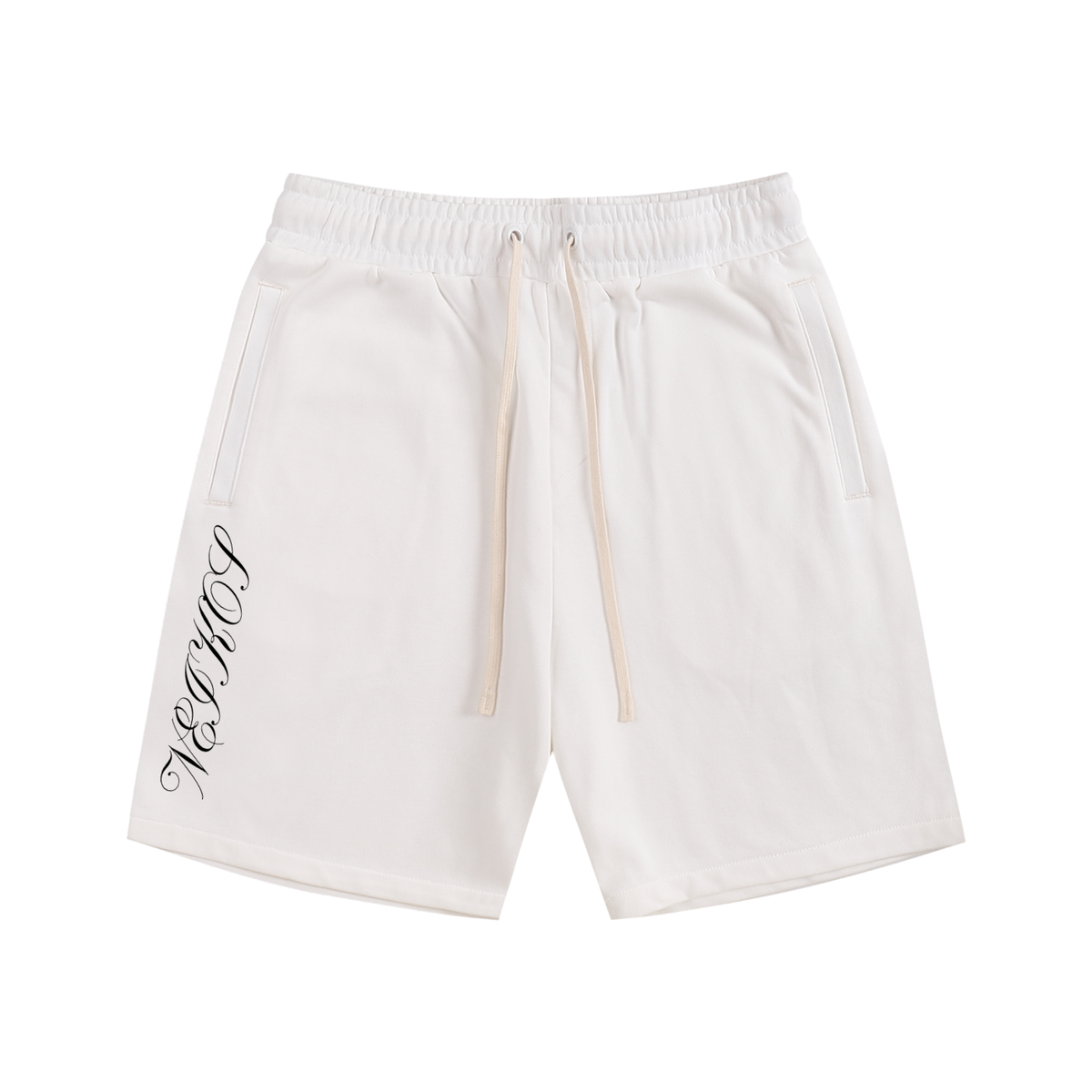NEIKOS SIGNATURE SHORTS 001 — WHITE