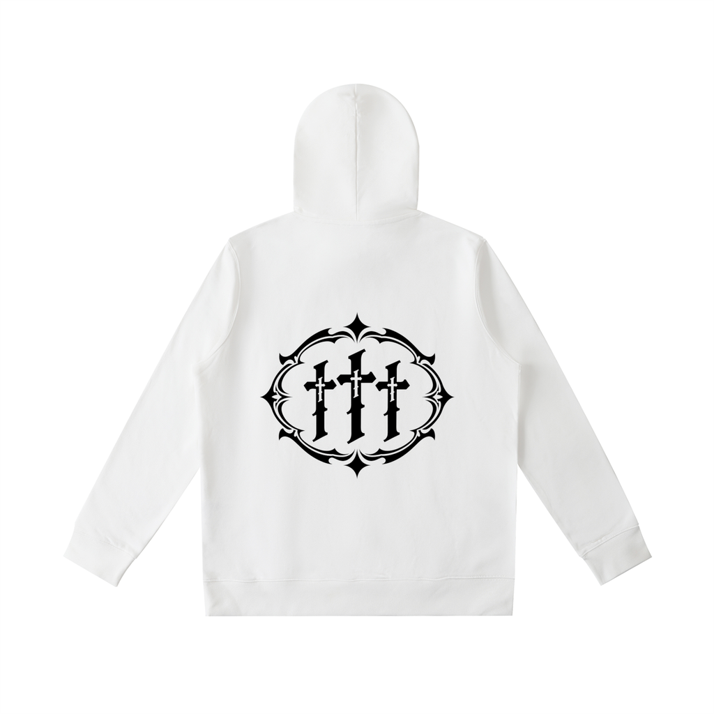 NEIKOS LOGO HOODIE 001 — WHITE