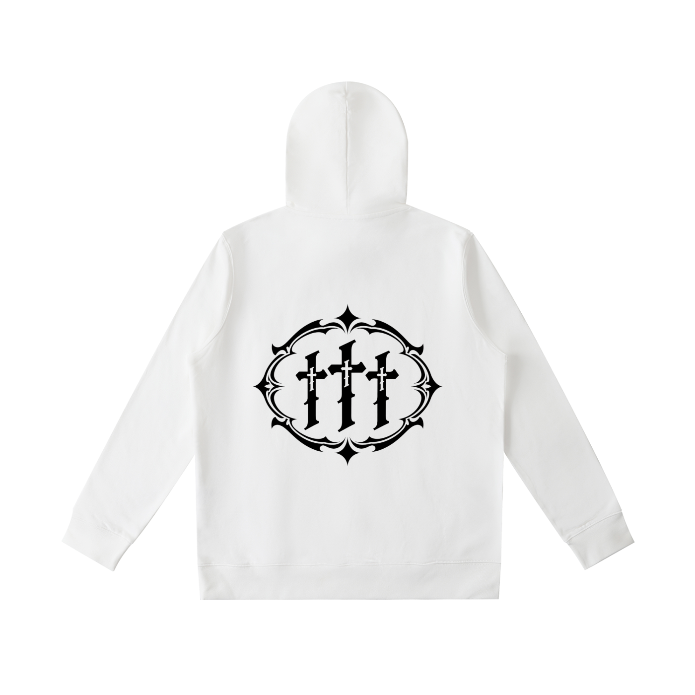 NEIKOS LOGO HOODIE 001 — WHITE