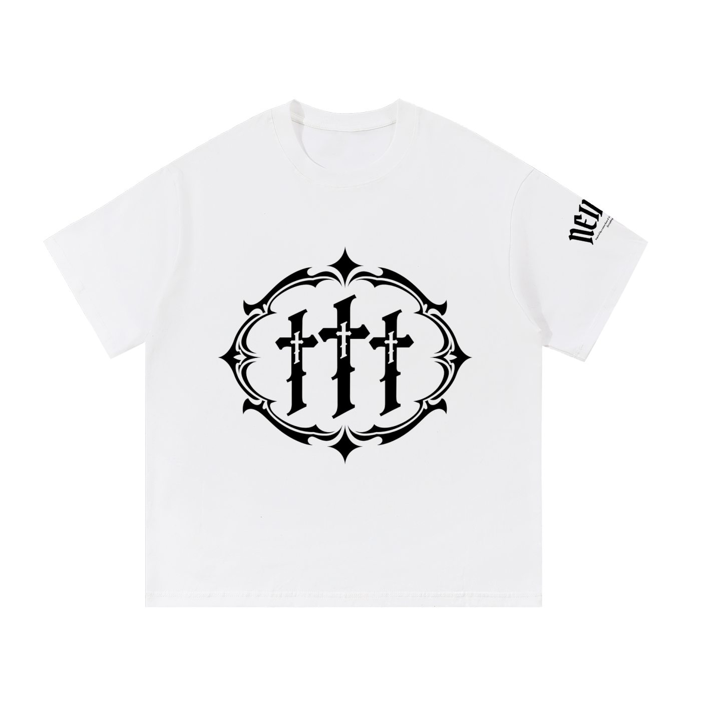 NEIKOS LOGO TEE 001 — WHITE