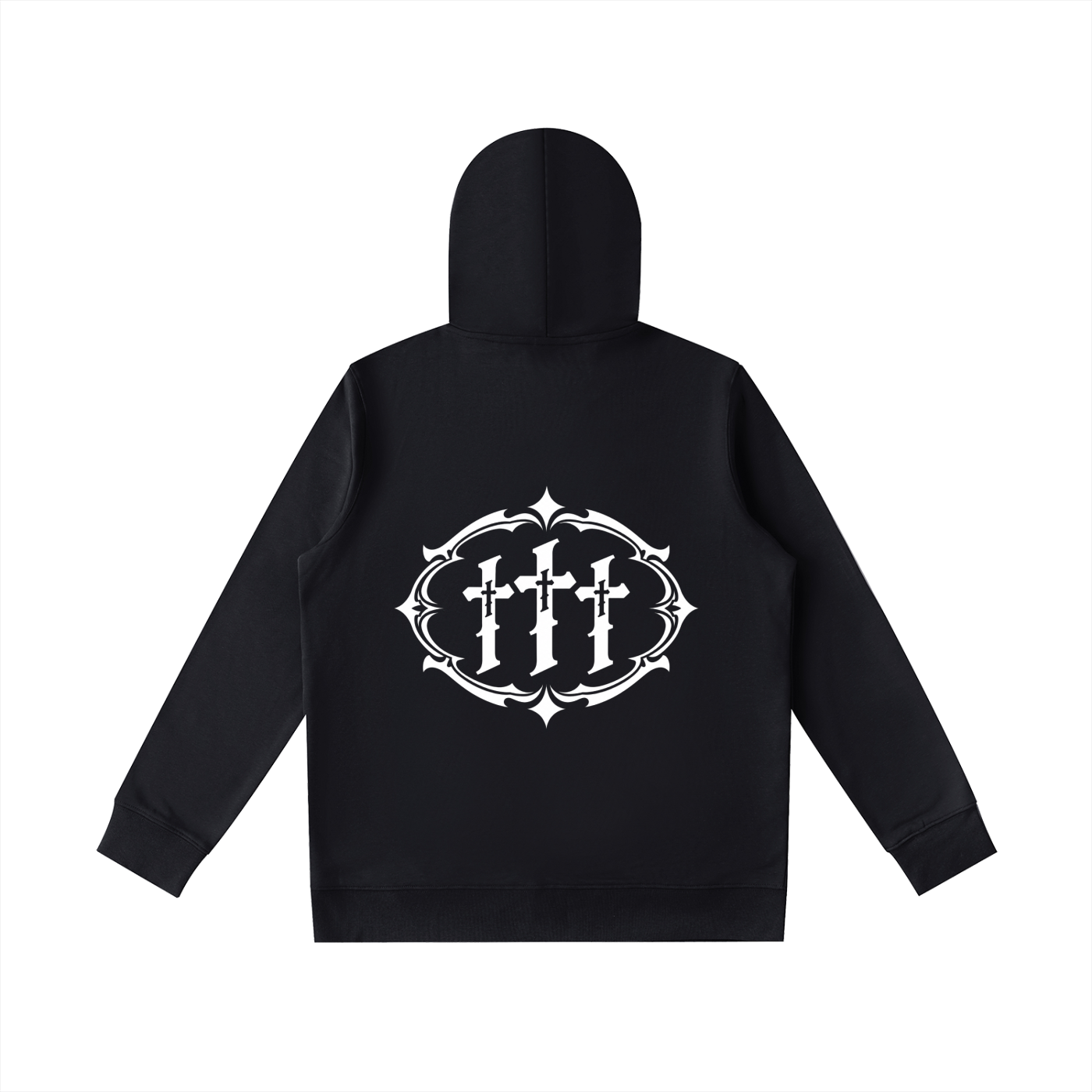 NEIKOS LOGO HOODIE 001 — BLACK